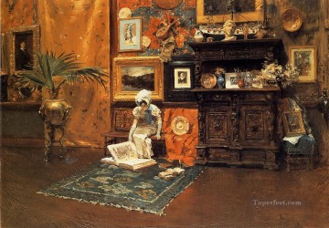 スタジオにて 1881 ウィリアム・メリット・チェイス Oil Paintings